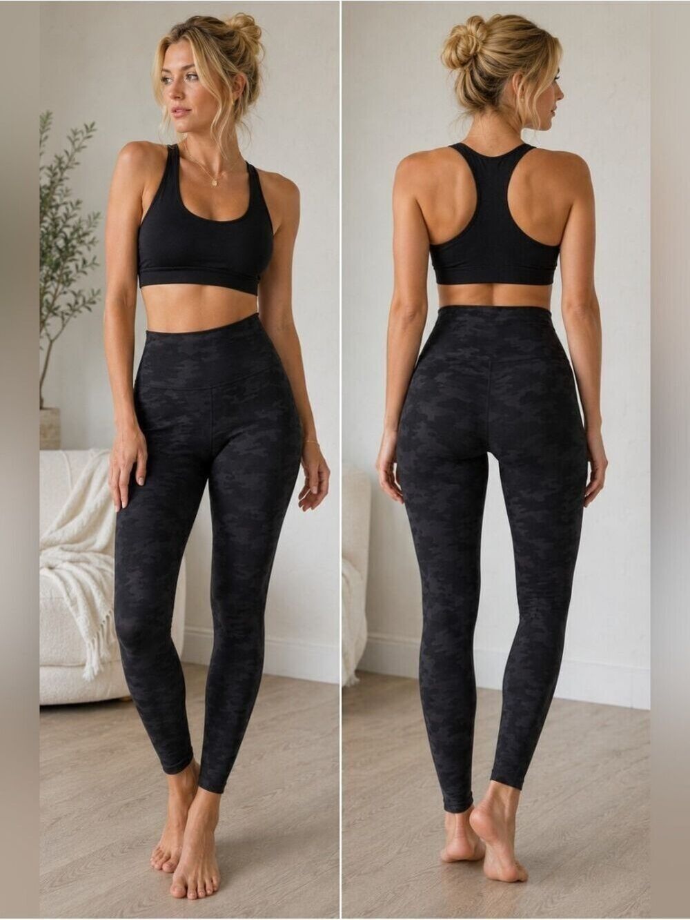 SPANX Camo Leggings Size Small | Athleisure Pilates Princess Sporty Chic